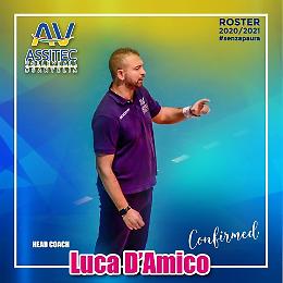 La Assitec Saluspro Sant'Elia conferma coach Luca D'Amico