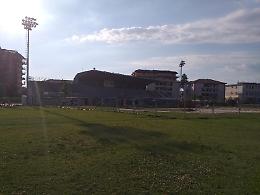 La tribuna del vecchio stadio "Comunale" si rifà il look