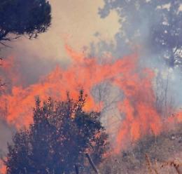 Inferno di fuoco a monte Cairo, la montagna brucia: stesso dramma di 3 anni fa