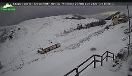 Maltempo, prima nevicata sui monti della Ciociaria: temperature in picchiata