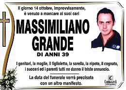 Trovato morto nella sua abitazione: dolore per la scomparsa di Massimiliano Grande
