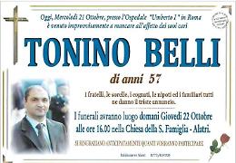Il Covid uccide un carabiniere: dolore e cordoglio per la scomparsa di Tonino Belli