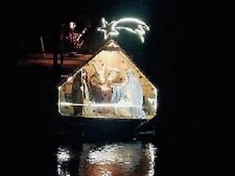 Presepe galleggiante: un augurio speciale a tutti coloro che stanno soffrendo