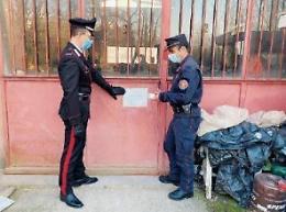 Operai in nero e niente documenti: multa, denuncia e capannone sotto sequestro
