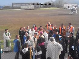 La Madonna Pellegrina di Fatima a Cervaro <br>Tra i fedeli presente Gianni Alemanno