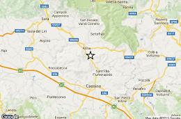 Nuova scossa di terremoto nel Cassinate, sisma di magnitudo 2.0