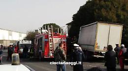 Con il camion contro un muro: &egrave; Settimio Gizzi di Alatri la vittima dell'incidente