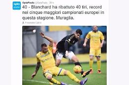 Blanchard "The Wall": record europeo per il difensore del Frosinone