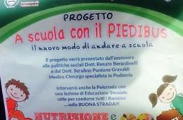 Prende il via il progetto "A scuola con il Piedibus"