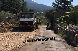Via Case Marocco, parte l'intervento di ampliamento del manto stradale