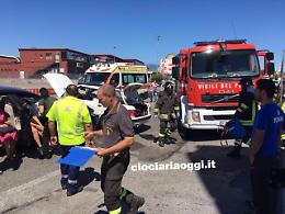 Incidente nelle vicinanze del Mc Drive. Coinvolte due automobili. Soccorsi sul posto