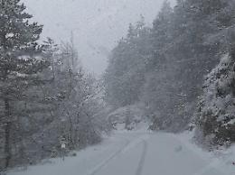 Clima impazzito: torna la neve sui monti della Ciociaria