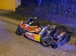 Sfreccia sulle strade con un Go-Kart: scatta l'inseguimento a folle velocità