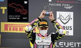 Armando Pontone sul podio a Misano