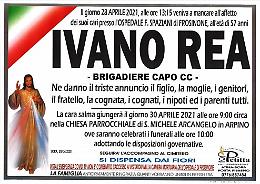 Ucciso dal Covid, morto a 57 anni il brigadiere Ivano Rea: fissati i funerali