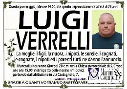 E' Luigi Verrelli l'uomo trovato morto oggi pomeriggio nei campi