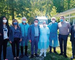 Fiuggi, vaccini: D'Amato all'hub dell'Anticolana, "Mettere in sicurezza i cittadini"