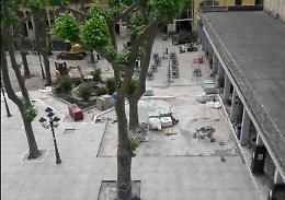 Fiuggi, prosegue il cantiere a piazza Spada: il salotto della città cambia volto