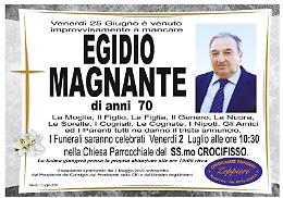 Funerali Egidio Magnante: domani l'addio al settantenne trovato senza vita nei campi