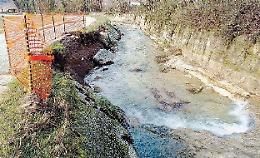 Atina, corso d'acqua straripato: e la frana è ancora lì