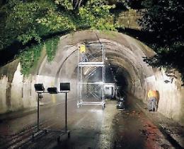 Restyling del tunnel di San Gerardo: galleria chiusa per i lavori