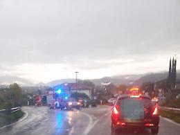 Sora, chiusa l'uscita della superstrada: camion perde gasolio e il traffico va in tilt