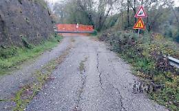 Frana sulla provinciale: dopo sette anni la strada è ancora chiusa