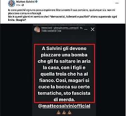 Giovane ciociaro insultò Salvini su Instagram: il caso dal giudice