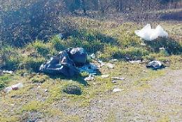 Buste piene di rifiuti e pneumatici abbandonati: lo scempio è servito