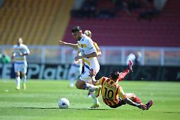 Il Frosinone cade a Lecce, 1-0 con Coda