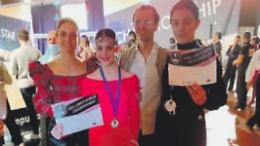 Medaglia d'argento per i ballerini Gabriele Arci e Nicole Serafini