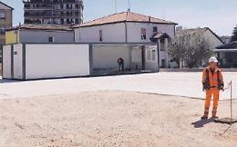 Nuova scuola: consegnati ieri i primi moduli prefabbricati
