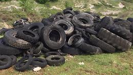 In campo a caccia di pneumatici: decine di volontari per la giornata ecologica