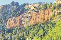 Messa in sicurezza del costone, i lavori procedono spediti