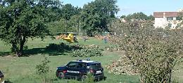 Ferito durante le operazioni di taglio degli alberi. Trasferito in ospedale