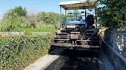 Nuovo asfalto in diverse strade a Colle Cottorino