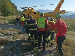 Incidente in parapendio. Un uomo trasferito a Roma in elicottero