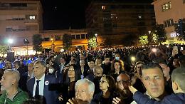 Piazza Diamare, il taglio del nastro con il sindaco Enzo Salera