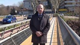 Lavori pubblici, inaugurata la nuova passerella sul fiume Cosa