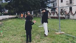 Operai in via Cellaro. La rotatoria sarà realtà
