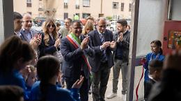 Taglio del nastro al PalAquino. Il sindaco Mazzaroppi: un altro impegno mantenuto