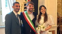 Il calciatore Zappacosta sposa la sua Camilla al comune di Sora