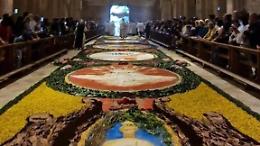 Corpus Domini, il fascino dell'infiorata nell'abbazia di Casamari