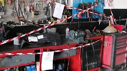 Lavorava in officina ma senza autorizzazione. Multa e sequestri per un gommista