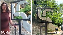 Parco della “Collina Alta”, già danneggiate le sculture di marmo