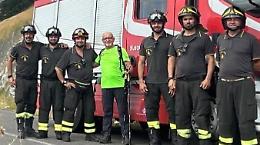 Escursionista disperso tra le montagne. Rintracciato dai vigili del fuoco