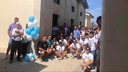 Motori accesi e tanti palloncini in ricordo di Matteo Onorati