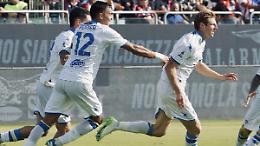 Il Frosinone domina per un'ora poi il crollo