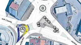 Due rotatorie e sensi di marcia rivisitati. Ecco come sarà piazzale De Matthaeis