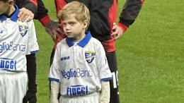 Serie A, il figlio di Chiara Ferragni e Fedez in campo con la maglia del Frosinone
